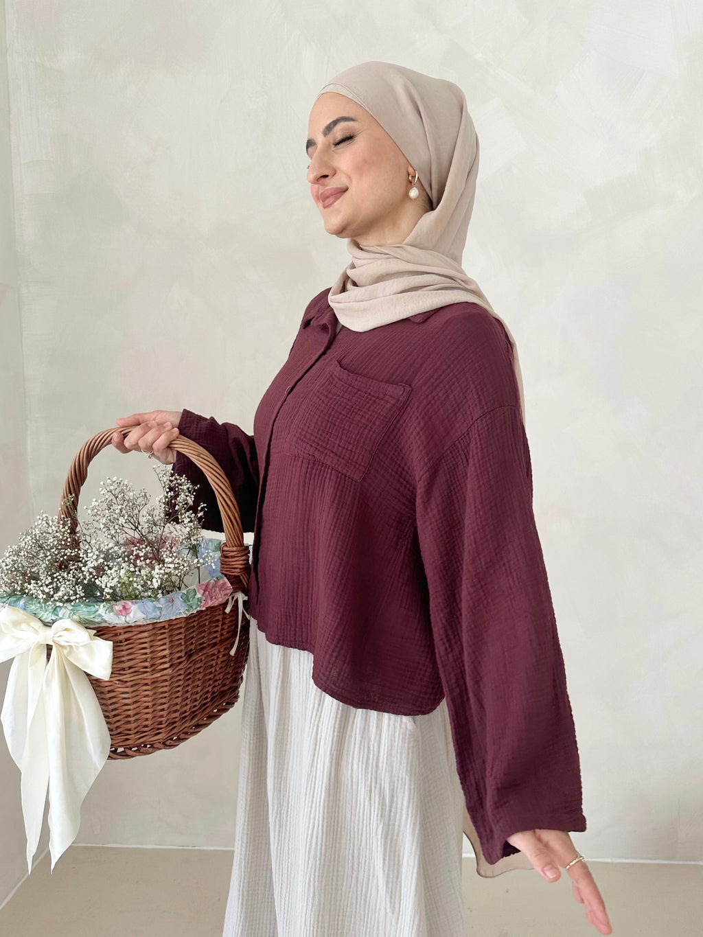 Chemise COURTE en mousseline