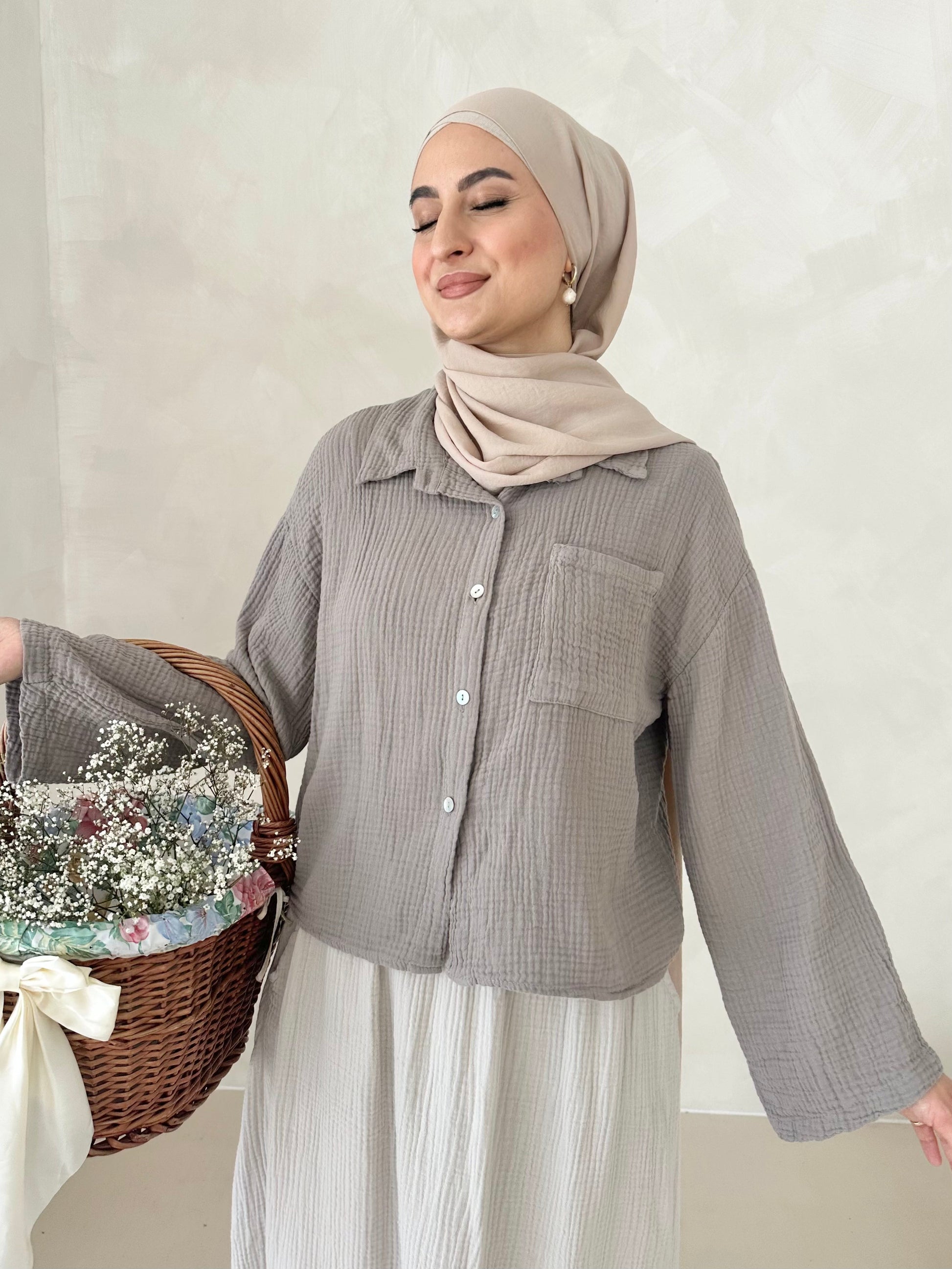 Chemise COURTE en mousseline