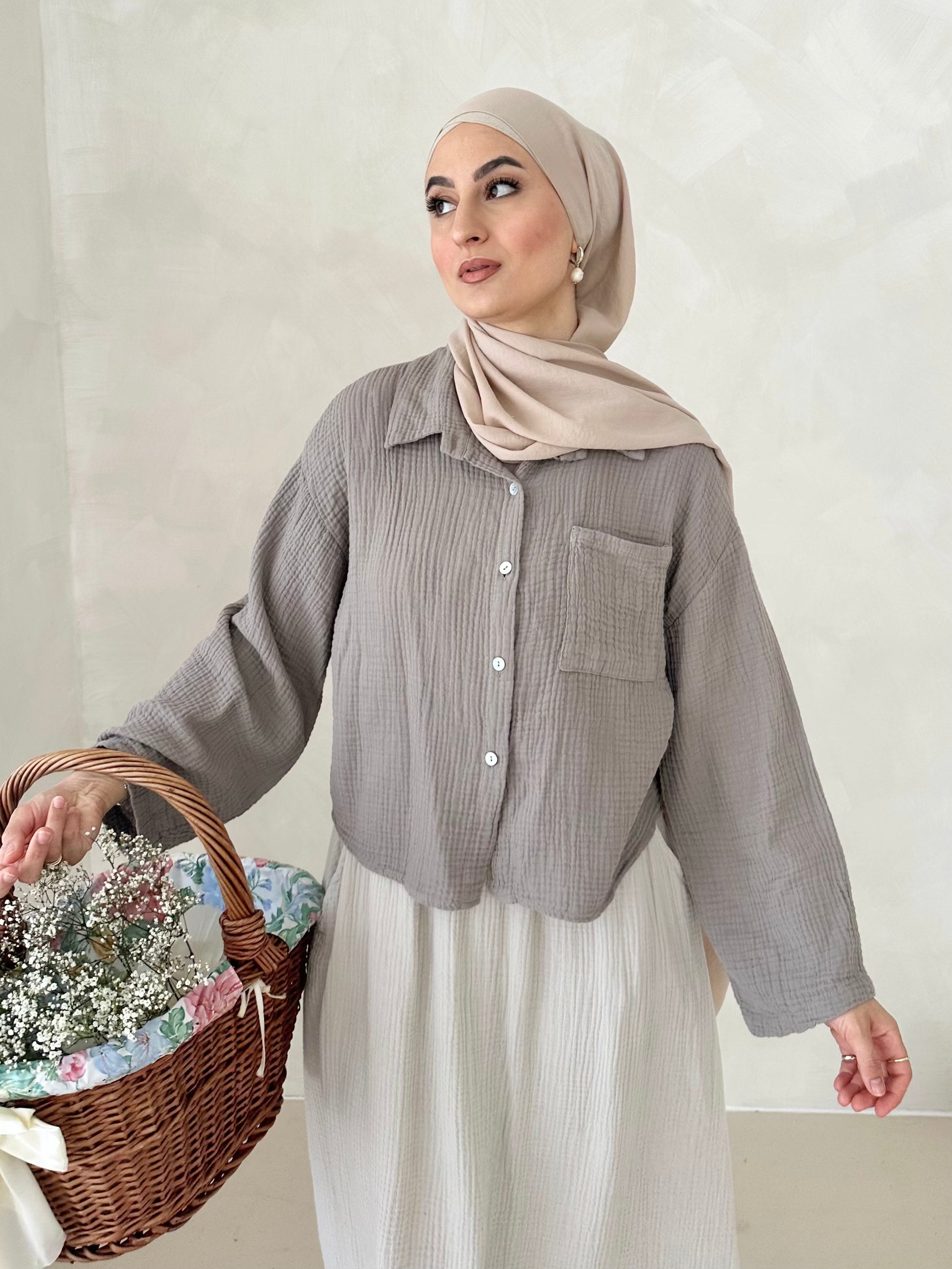 Chemise COURTE en mousseline