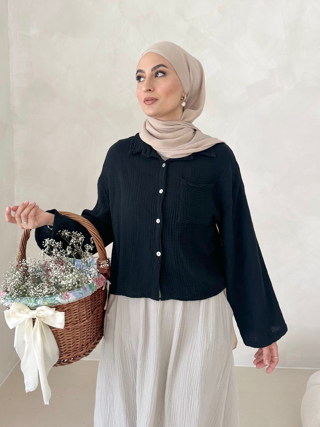 Chemise COURTE en mousseline