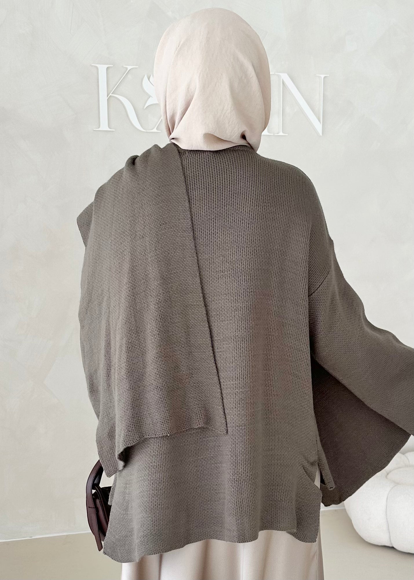 Veste COURTE avec écharpe