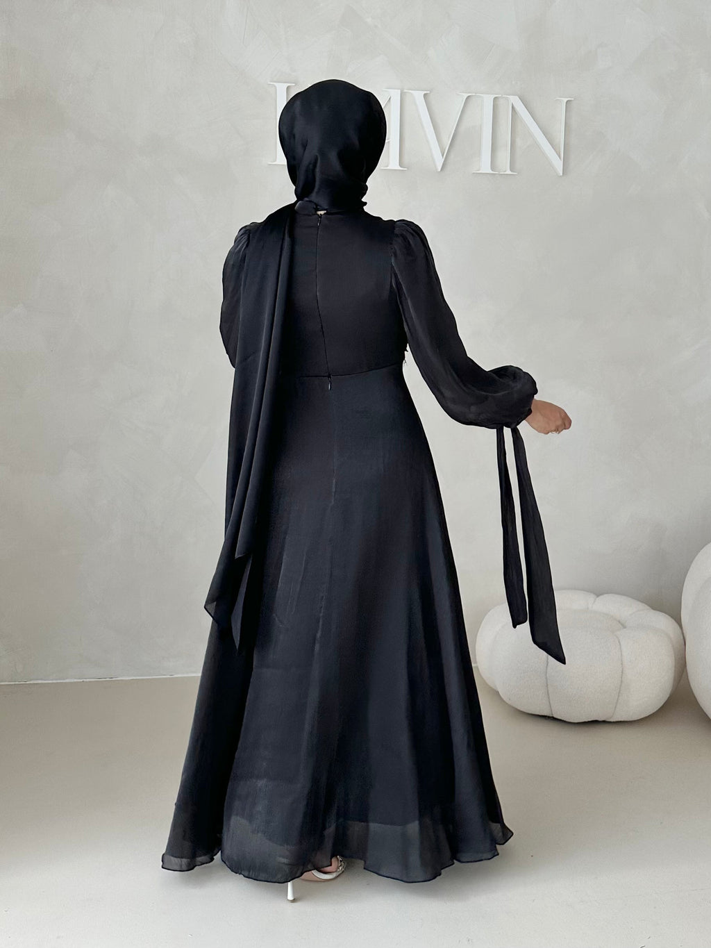 Robe de soirée avec techniques à 3 liens