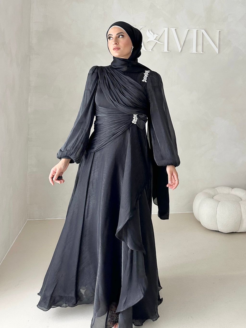 Robe de soirée avec strass