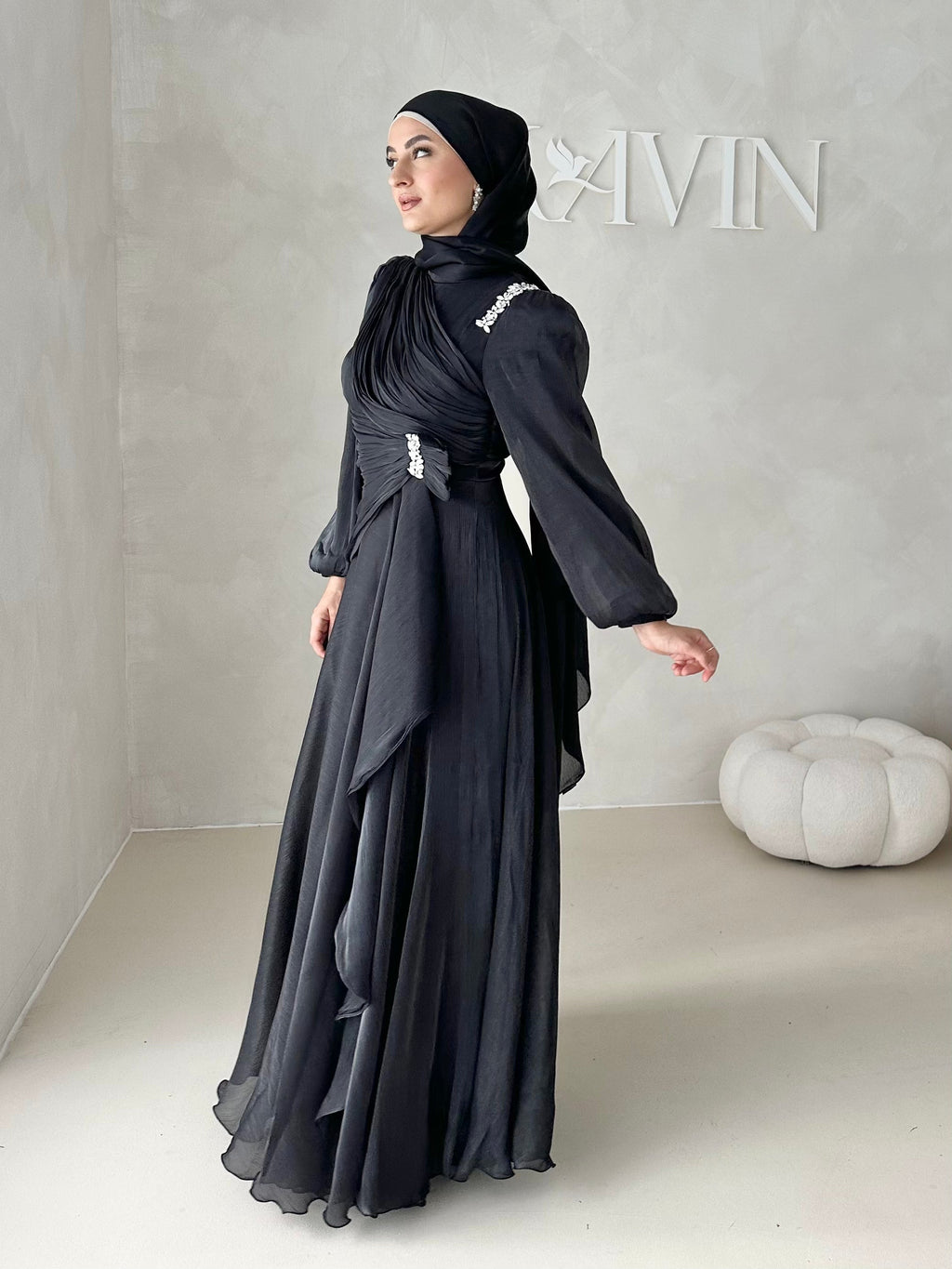 Robe de soirée avec strass