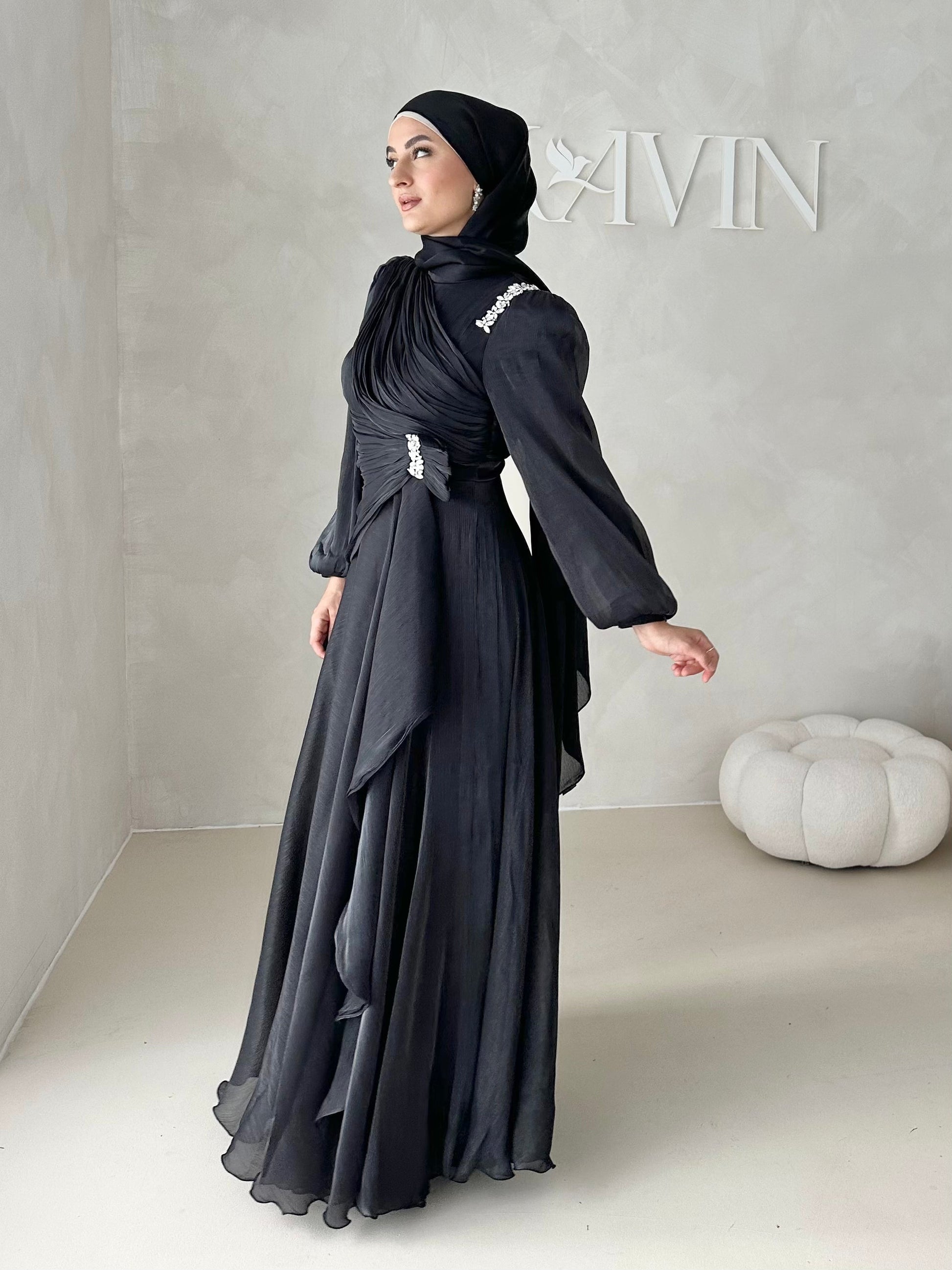 Robe de soirée avec strass