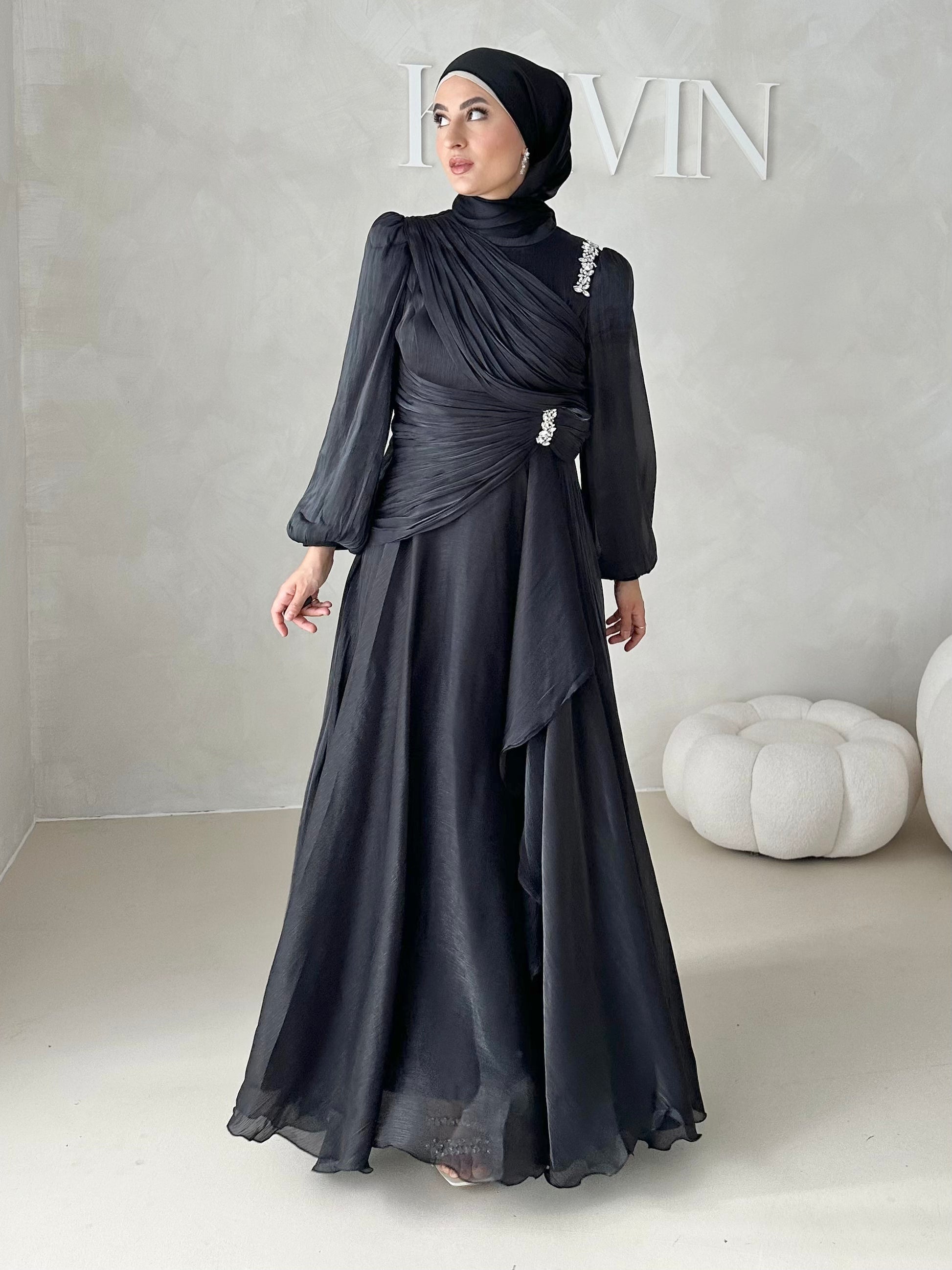 Robe de soirée avec strass