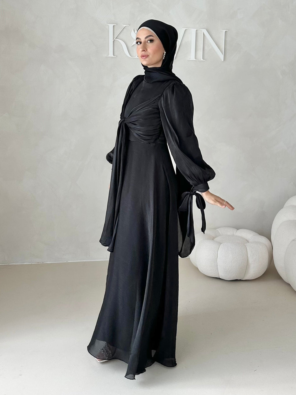 Robe de soirée avec techniques à 3 liens