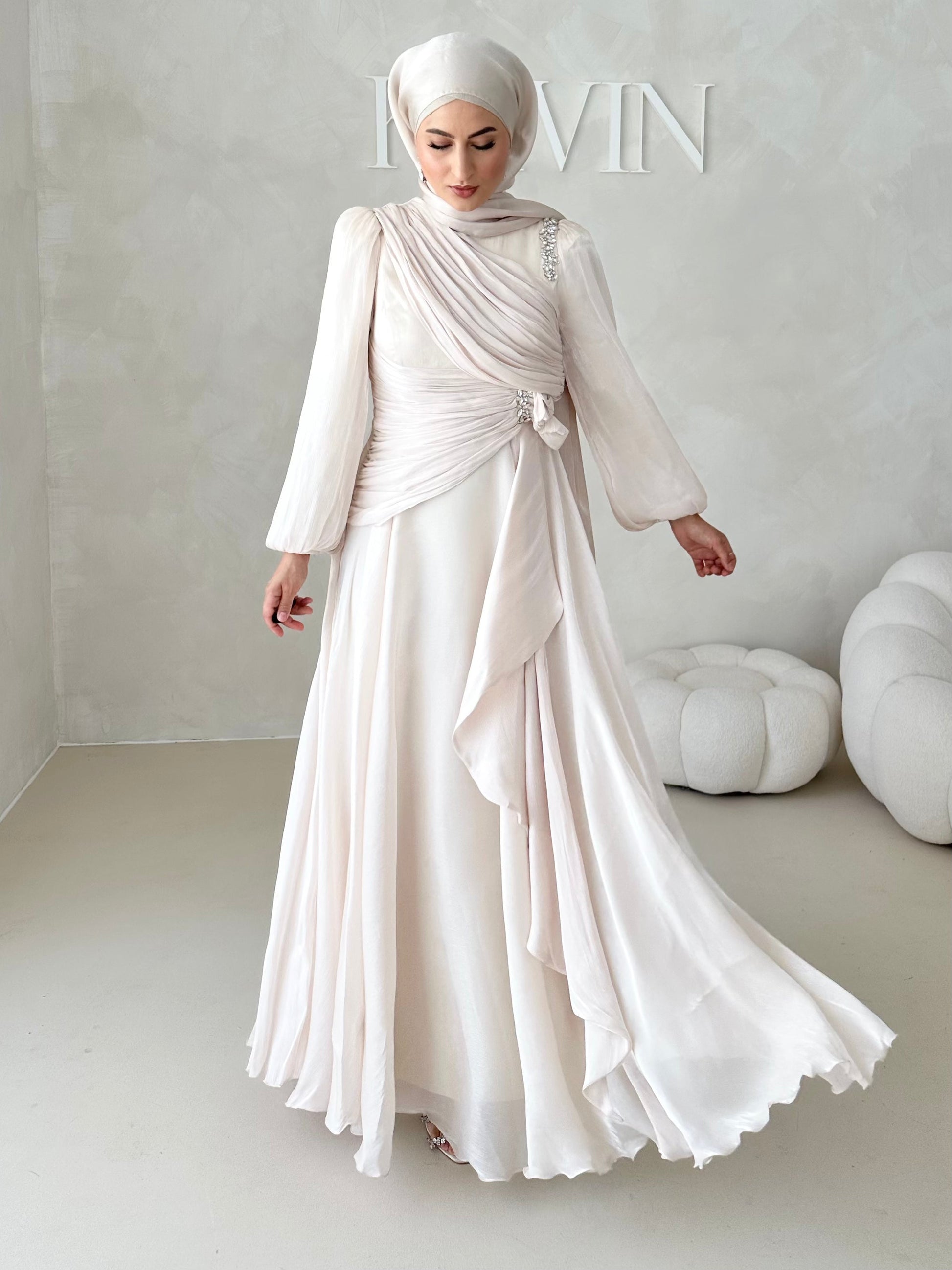 Robe de soirée avec strass