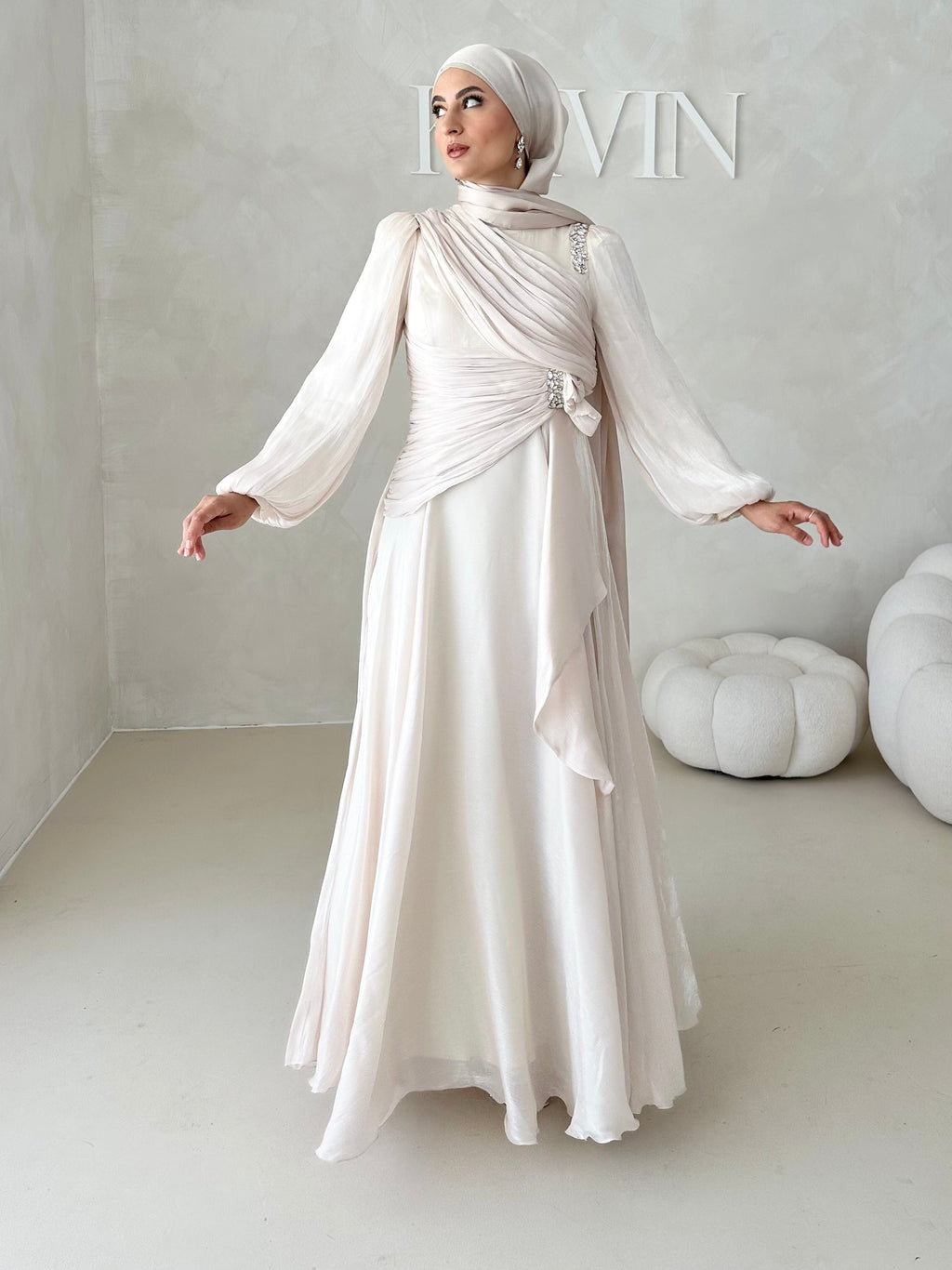 Robe de soirée avec strass