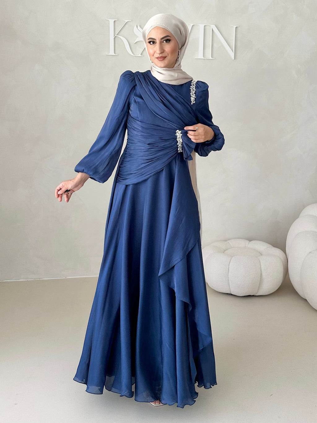 Robe de soirée avec strass