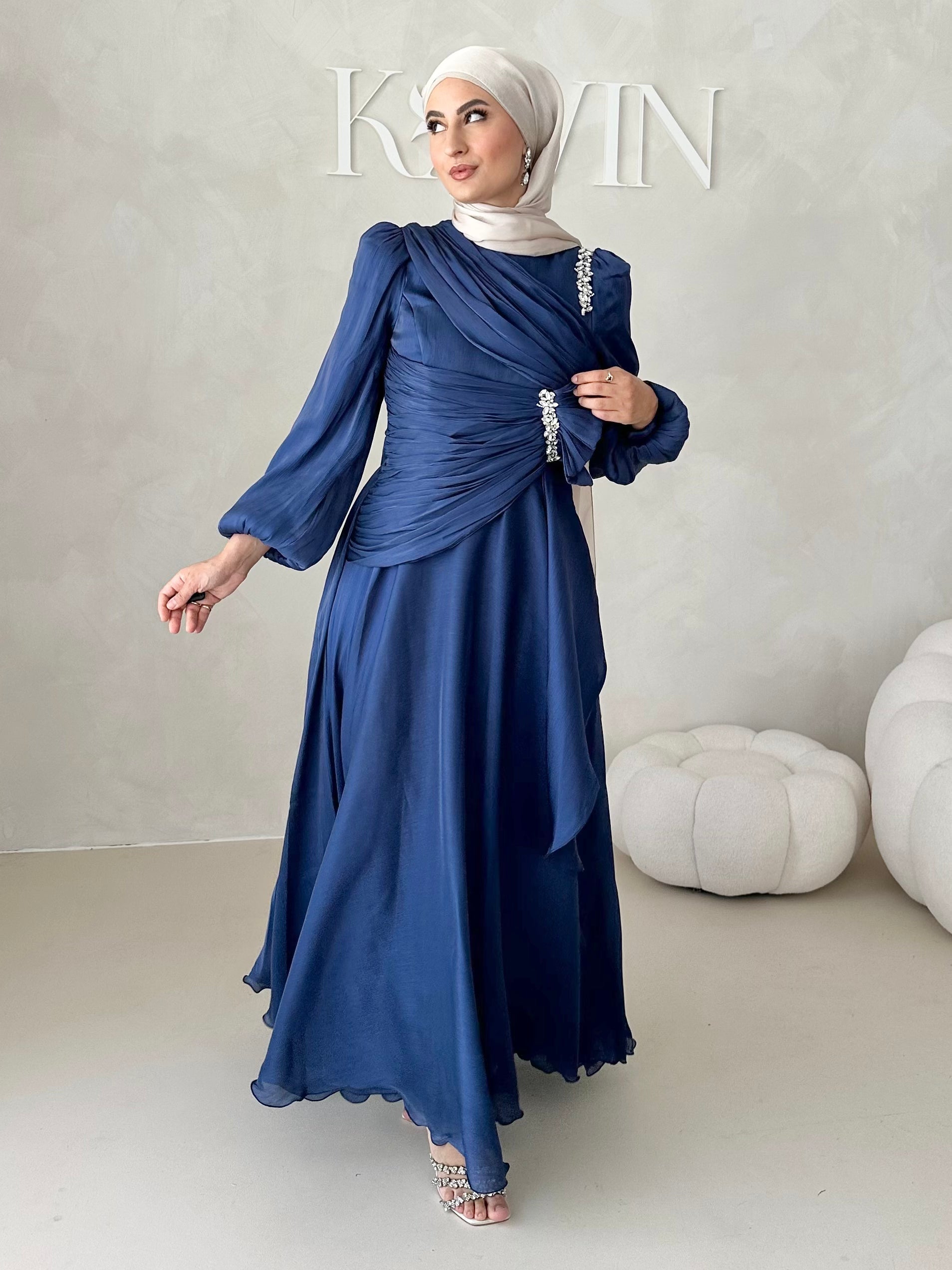 Robe de soirée avec strass