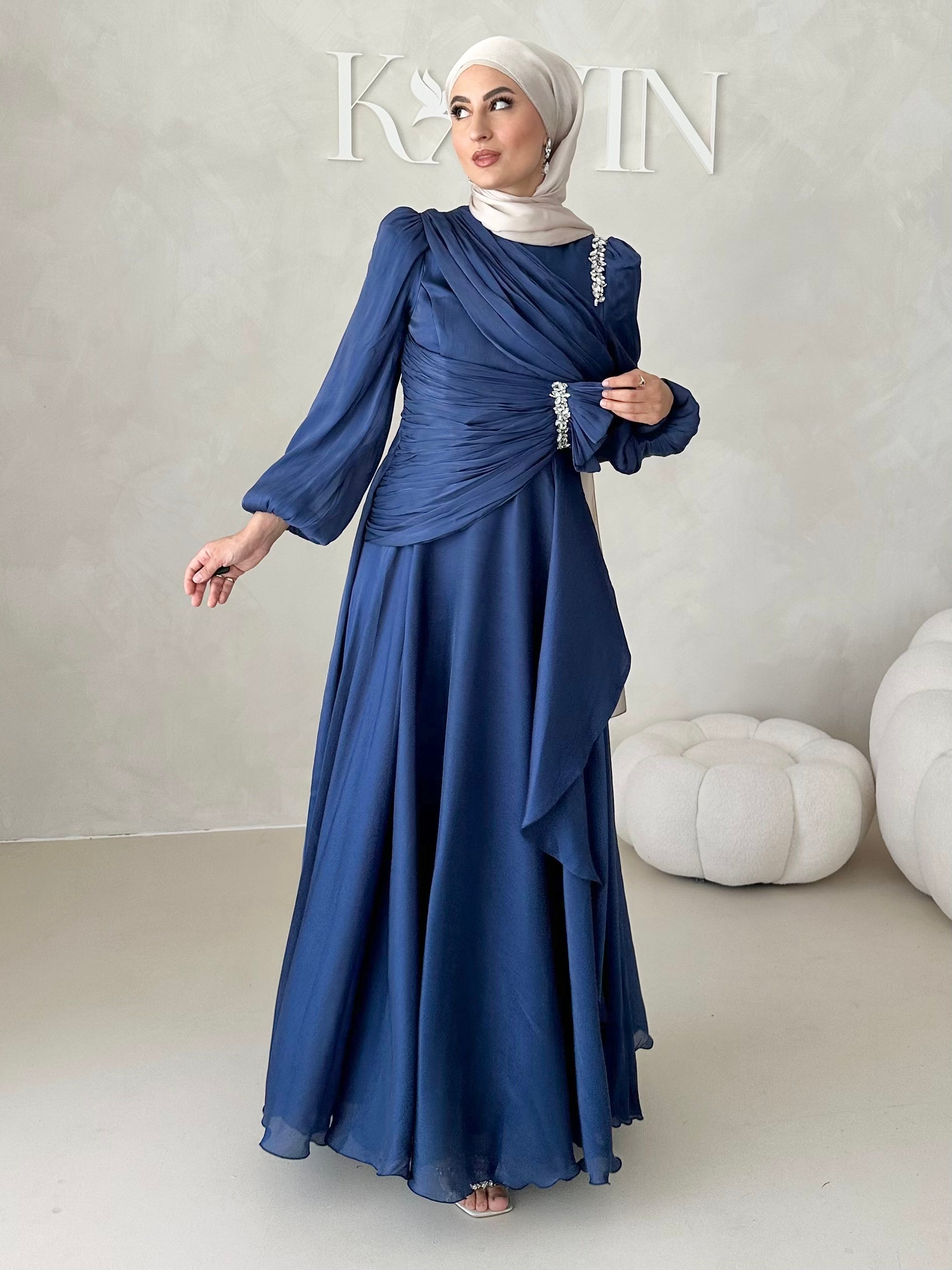 Robe de soirée avec strass