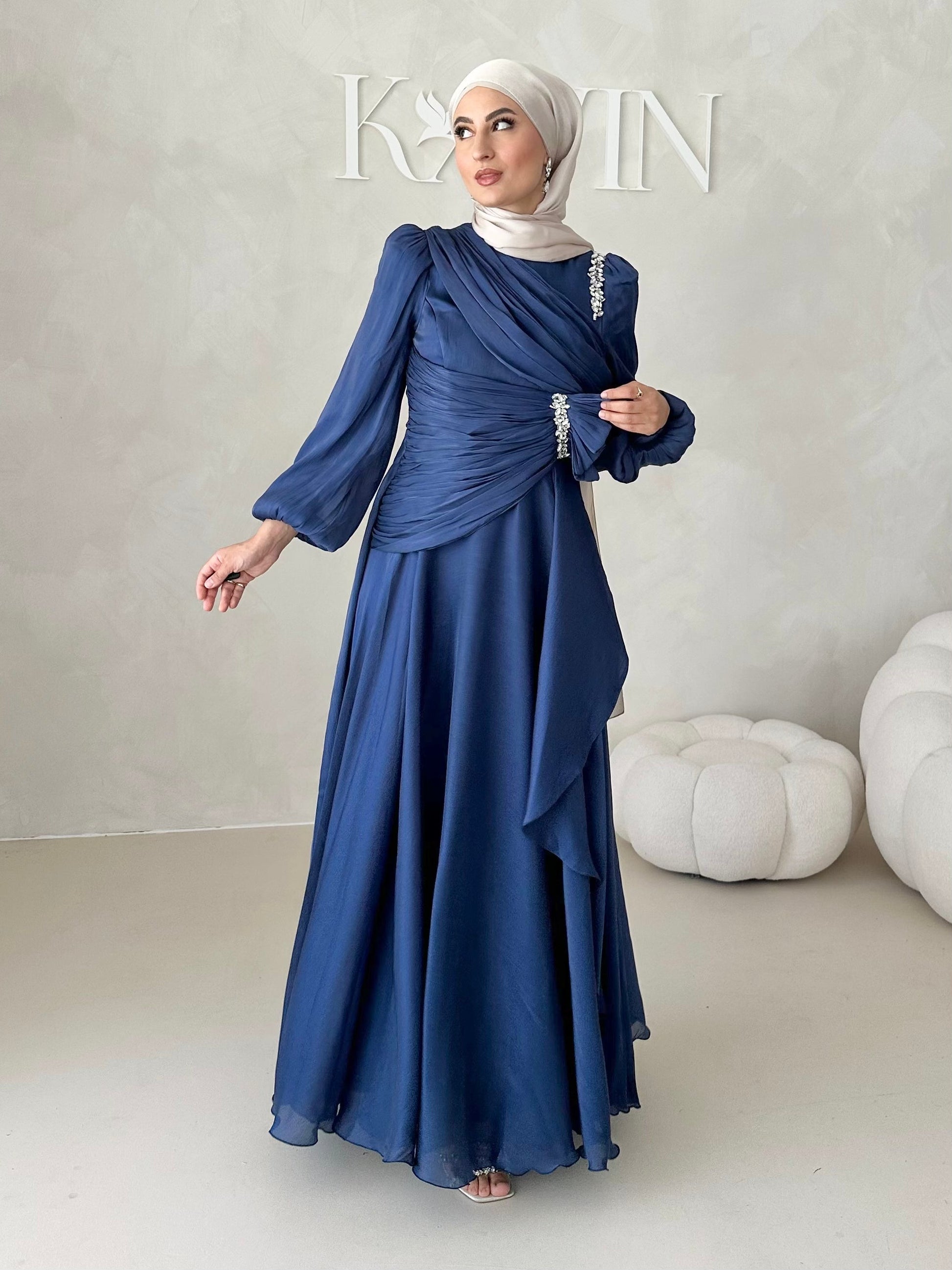 Robe de soirée avec strass