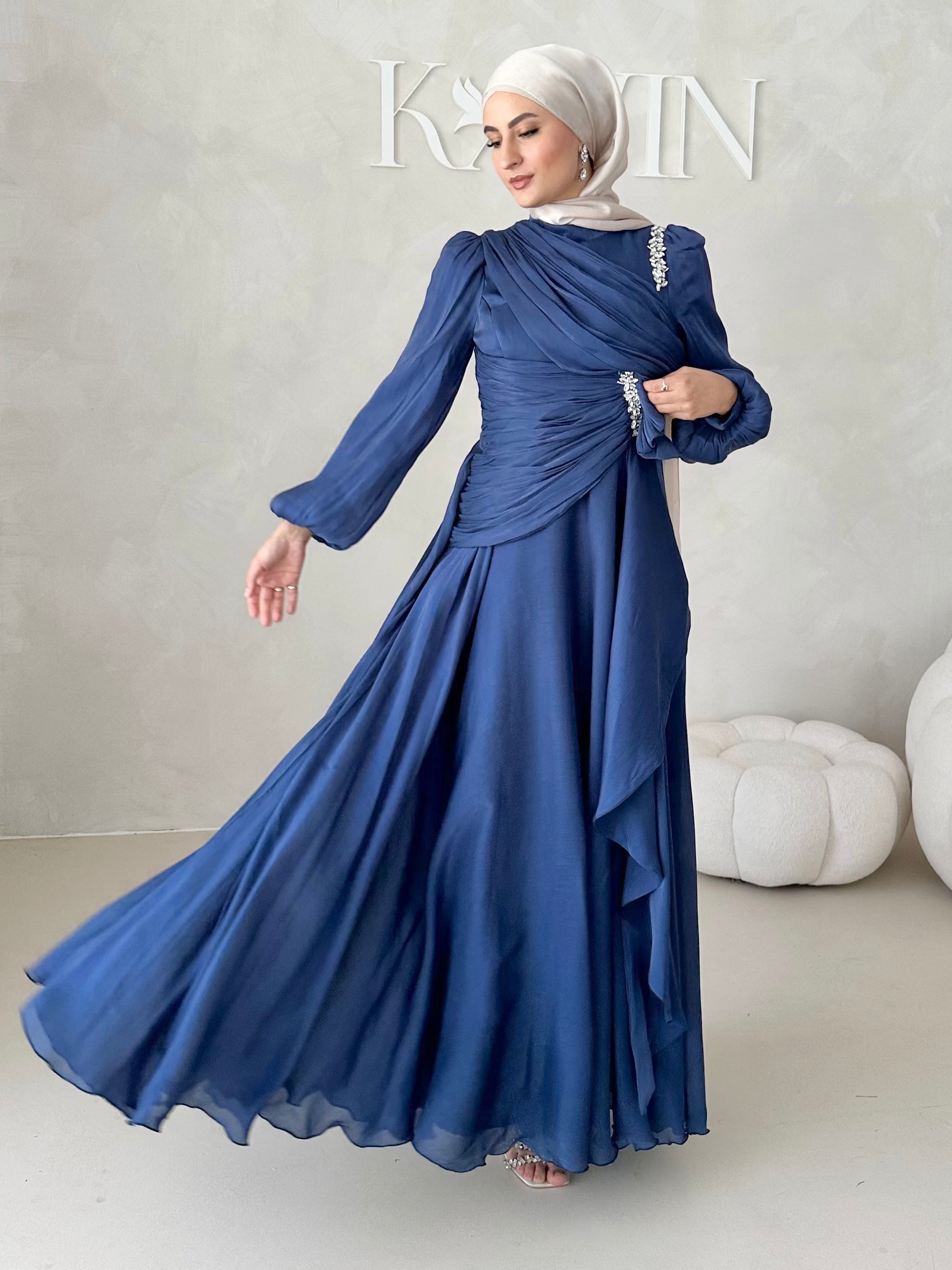 Robe de soirée avec strass