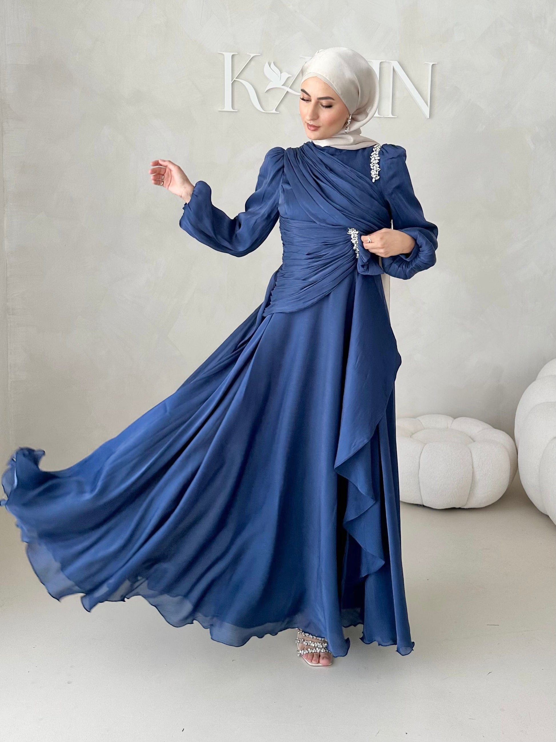 Robe de soirée avec strass