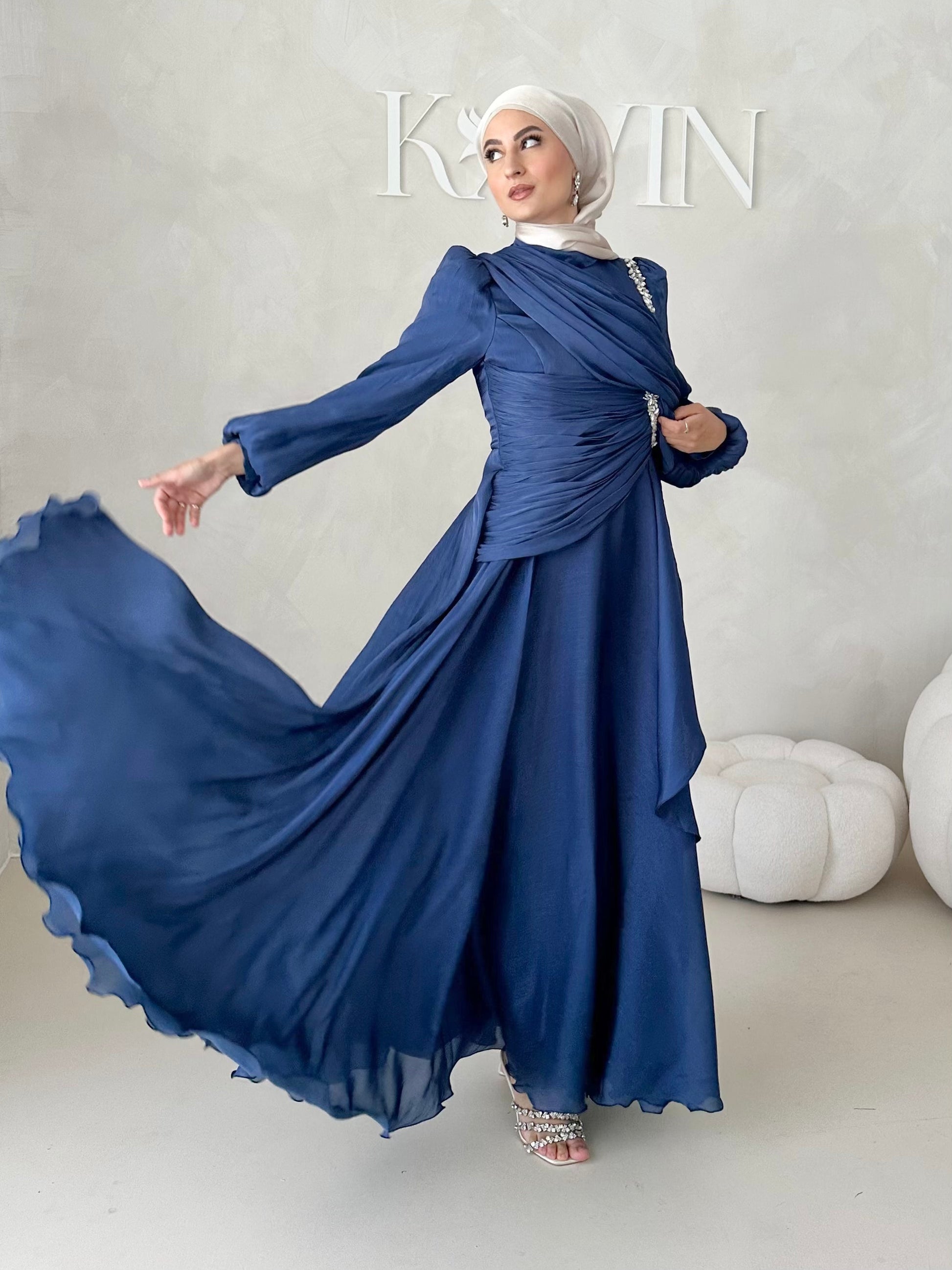 Robe de soirée avec strass