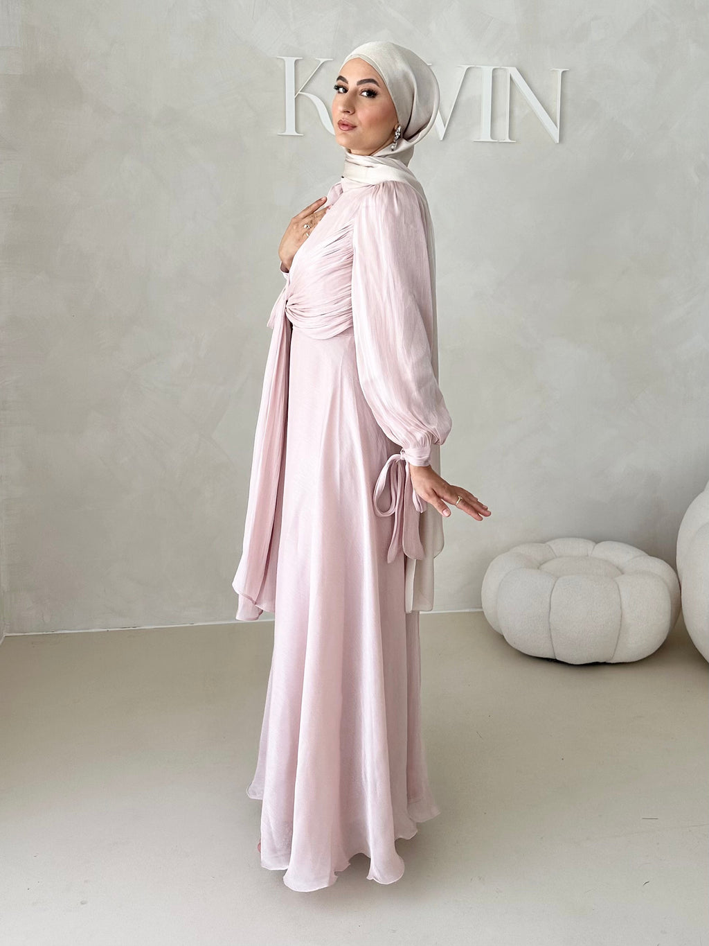 Robe de soirée avec techniques à 3 liens