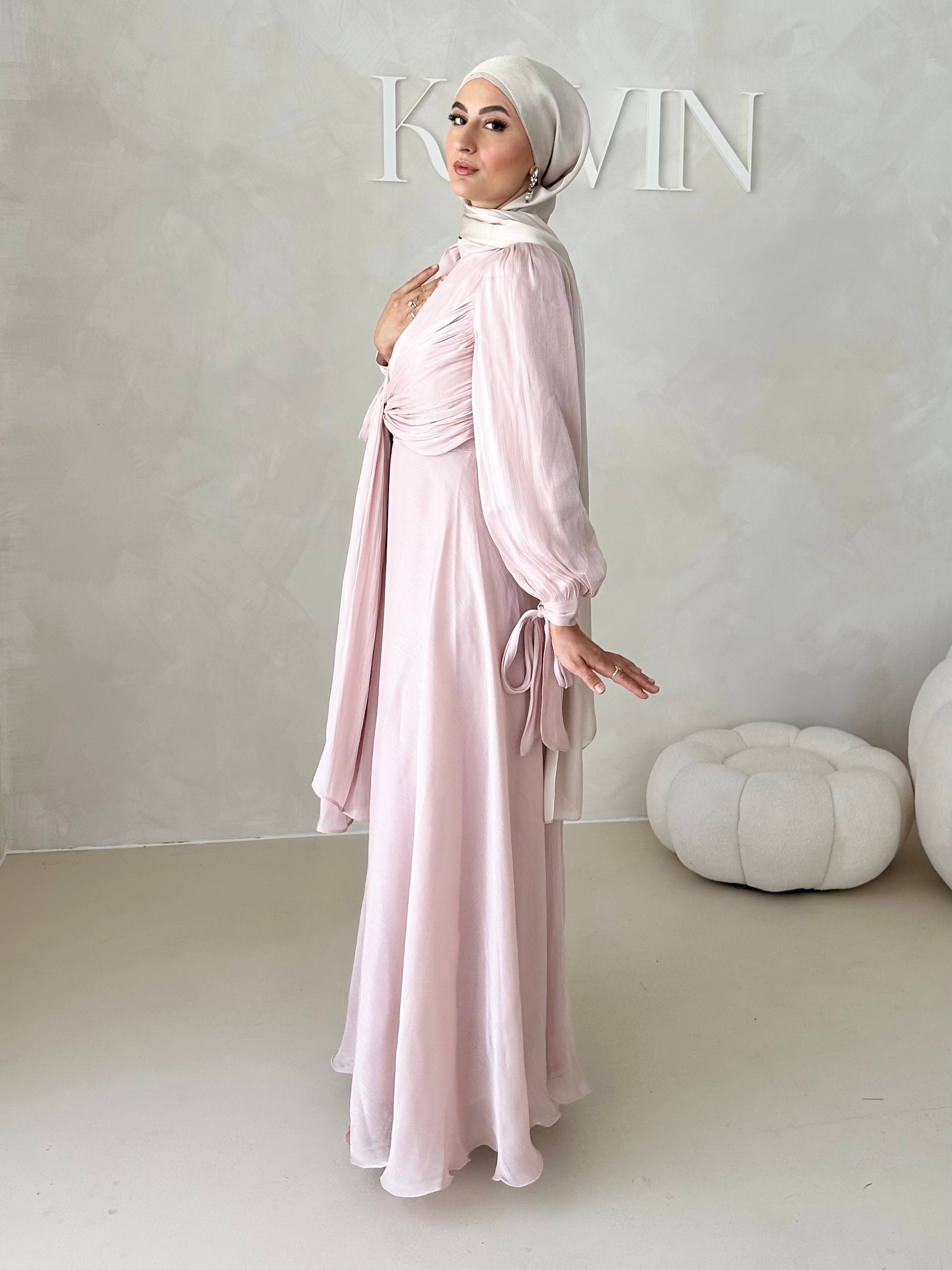 Robe de soirée avec techniques à 3 liens