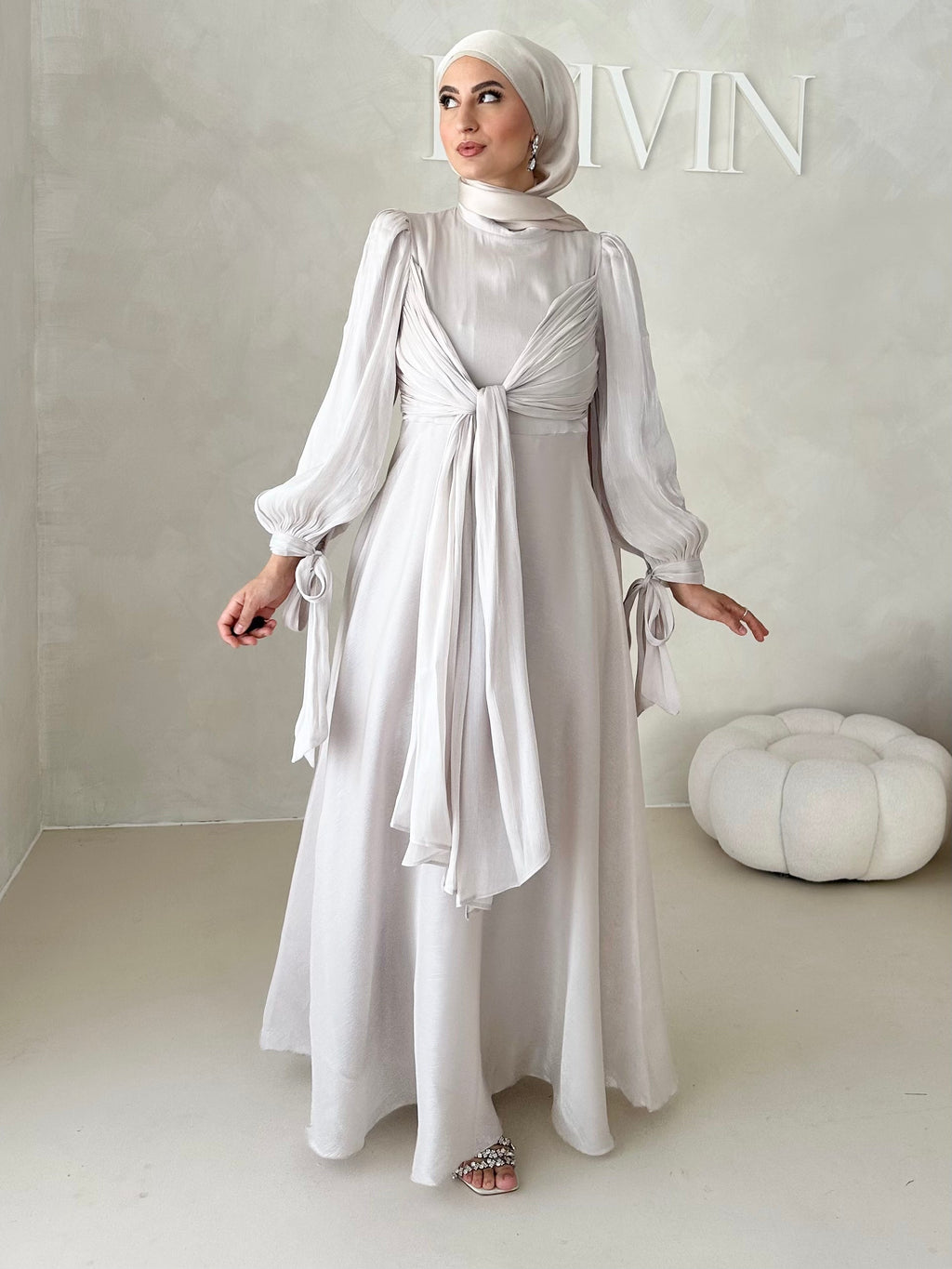 Robe de soirée avec techniques à 3 liens