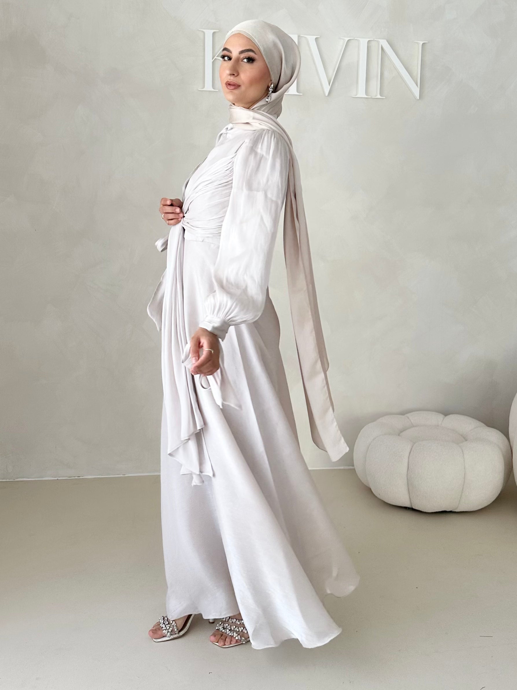 Robe de soirée avec techniques à 3 liens