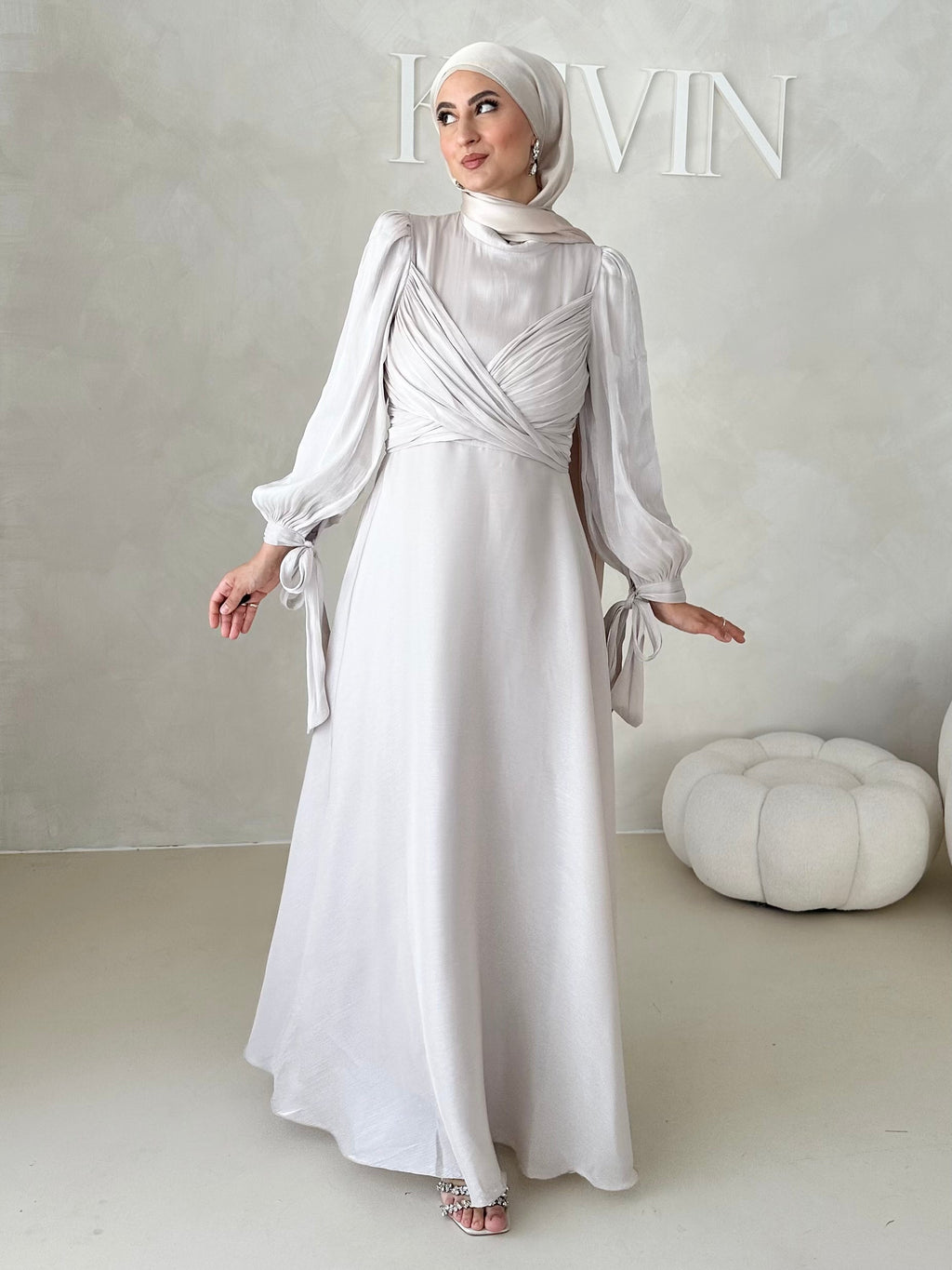 Robe de soirée avec techniques à 3 liens