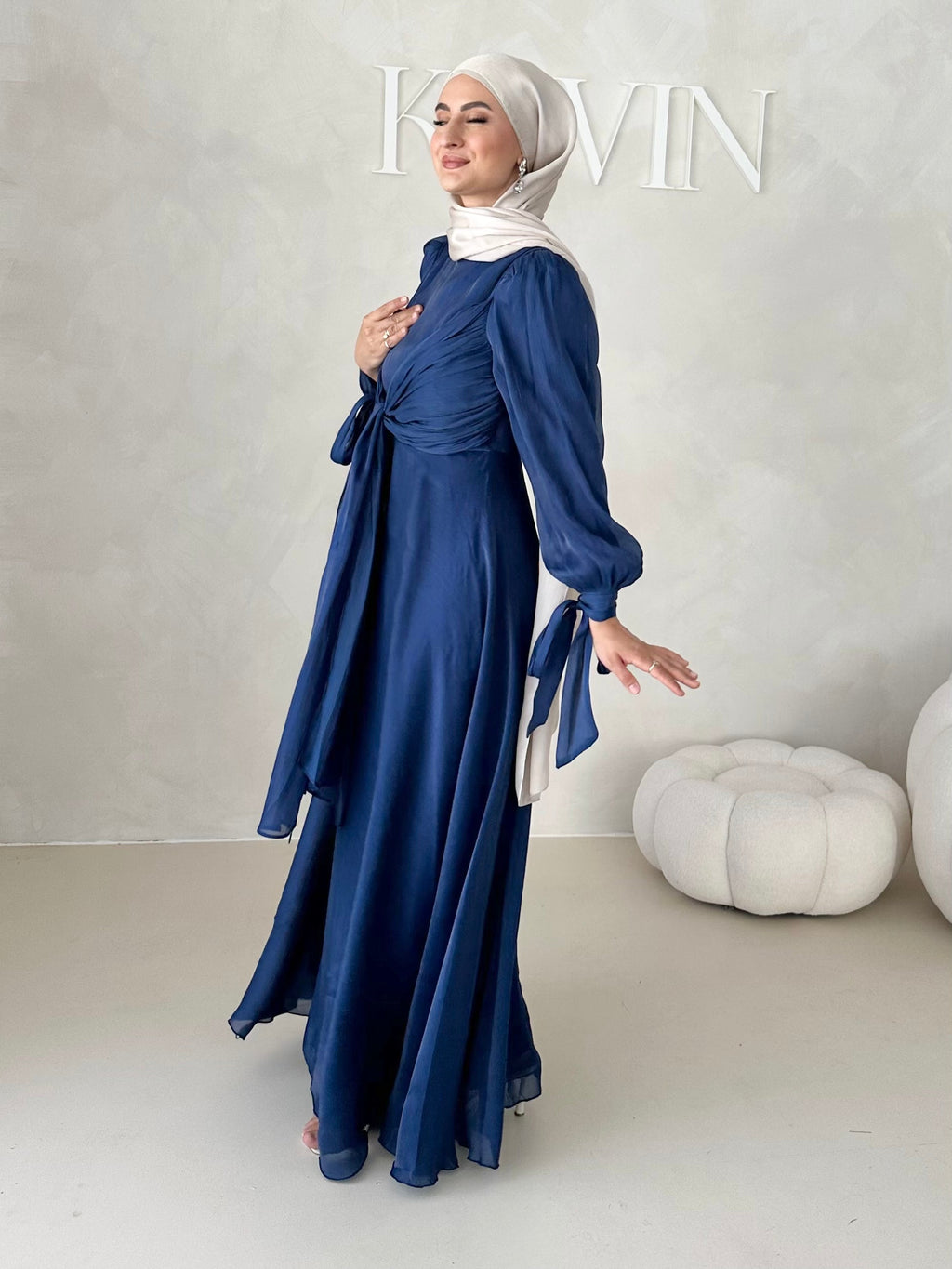 Robe de soirée avec techniques à 3 liens